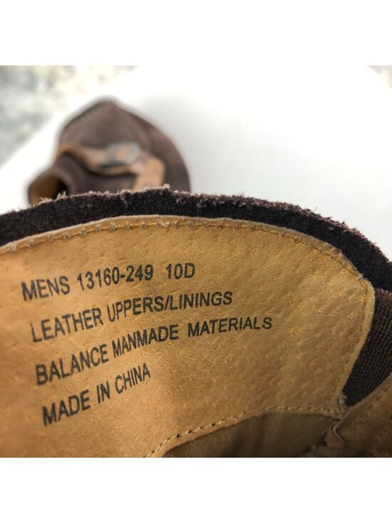 Florsheim Men\'s Size 10D Brown Leather Moc Toe Slip On Buckle Driving Loafers main image 7